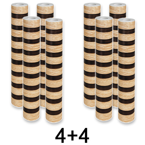 4x Nálepka na stenu s vzhľadom prírodného dreva | LINEWALL 1+1 ZADARMO