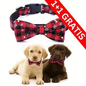 2 x Slávnostný obojok pre psov so snehovými vločkami | DOGICOLLAR